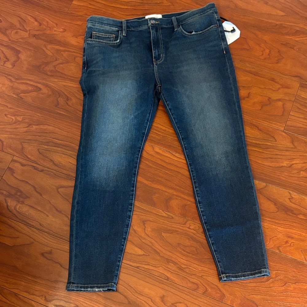 Current/Elliott Dark Blue Stretch Jeans
